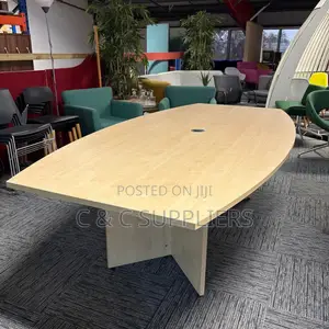 Meeting Tables; 240cm Boat-Shaped Maple Meeting Table