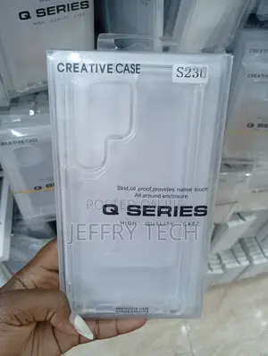 Samsung Galaxy S23 Ultra Minimalist Design Transparent Case