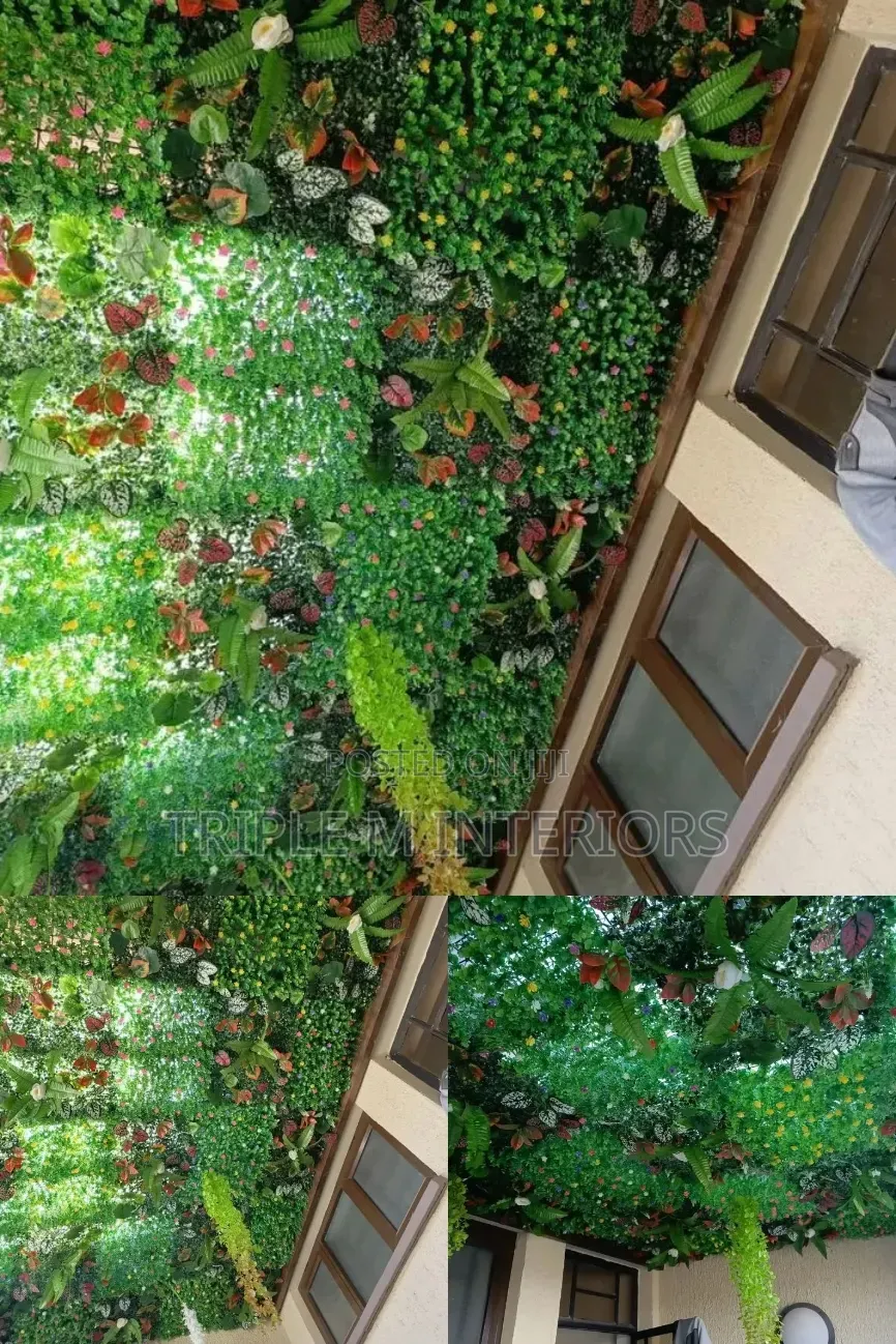 Decorative Floral Drapery Panels