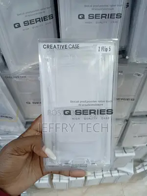 Samsung Galaxy Z Flip 5 Luxury Stylish" Feel Clear Cover