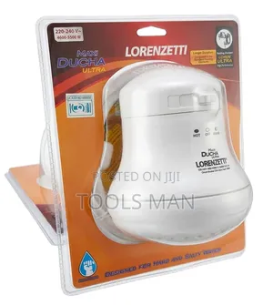 Lorenzetti Maxi Ducha Ultra Instant Shower Head - Hard Water Ready.
