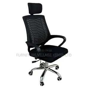 Executive Adjustable Mesh Headrest Desk Chair