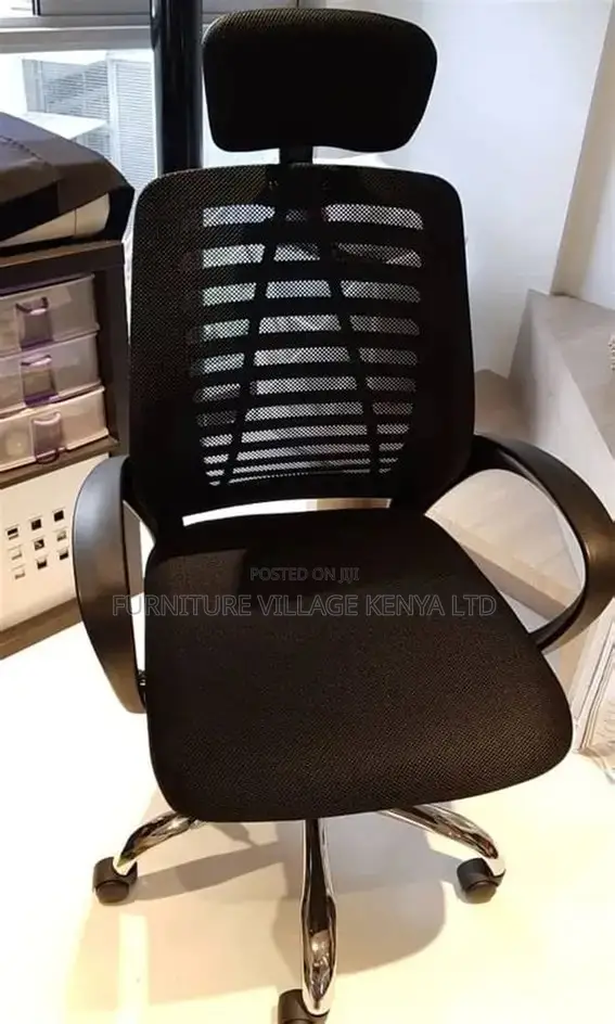 Executive Adjustable Mesh Headrest Desk Chair