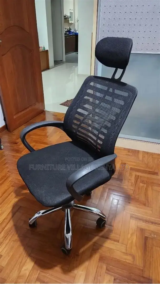 Executive Adjustable Mesh Headrest Desk Chair
