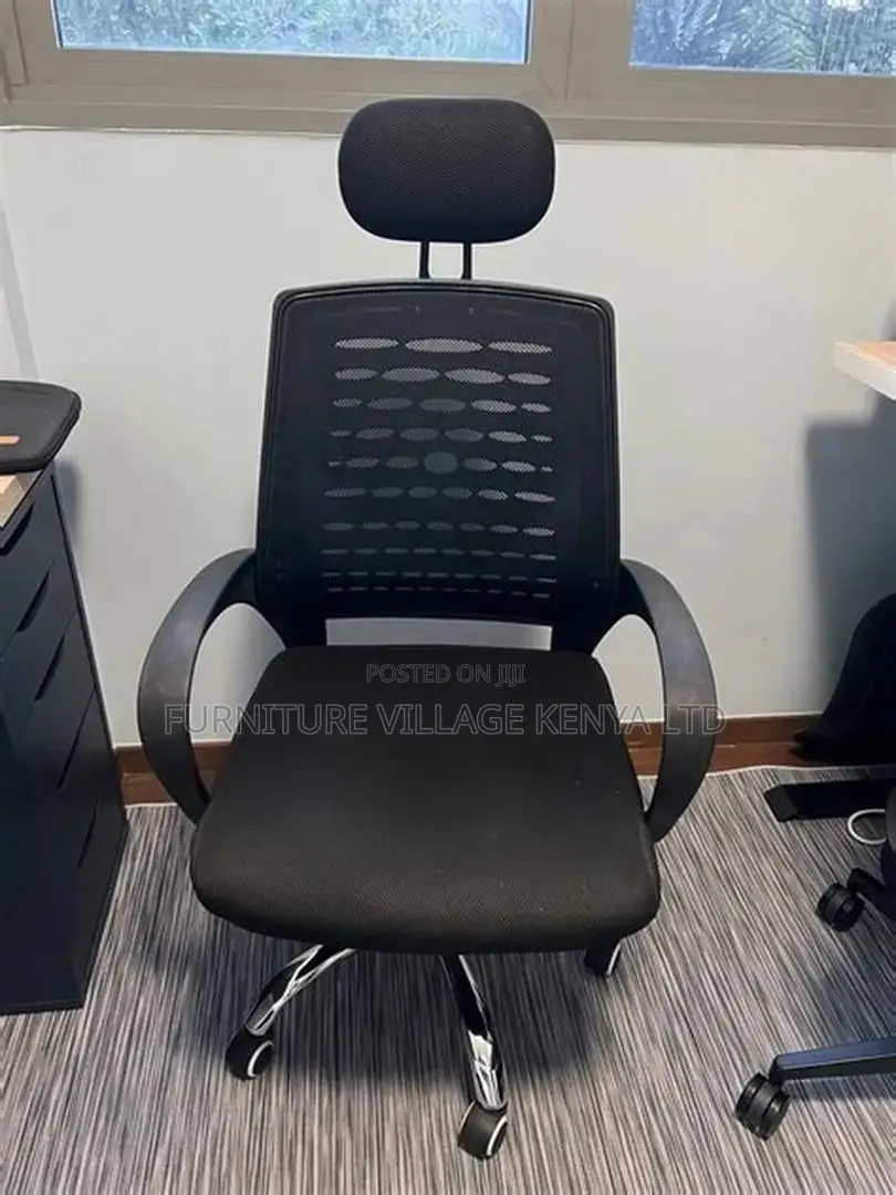 Executive Adjustable Mesh Headrest Desk Chair