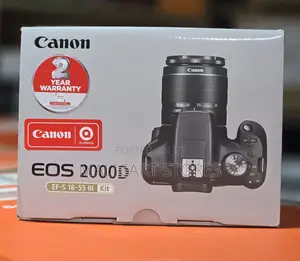 Canon Eos 2000d DSLR Camera and Ef-S 18-55 Mm Lens