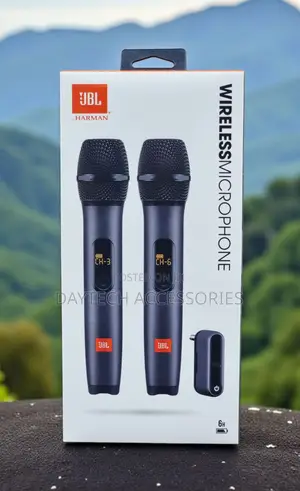 JBL Wireless 2 Microphone System High Vocal Quality Rechargeable.