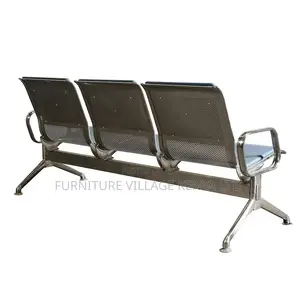 Blue Semi Padded Reception Guest Bench