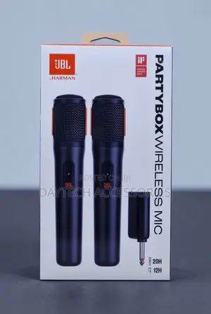These Are JBL Partybox Wireless Microphones Black