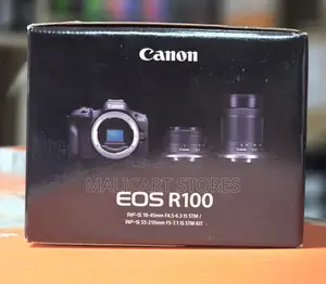 Canon Eos R100 Mirrorless Camera With 18-45mm and 55-210mm Lens Kit