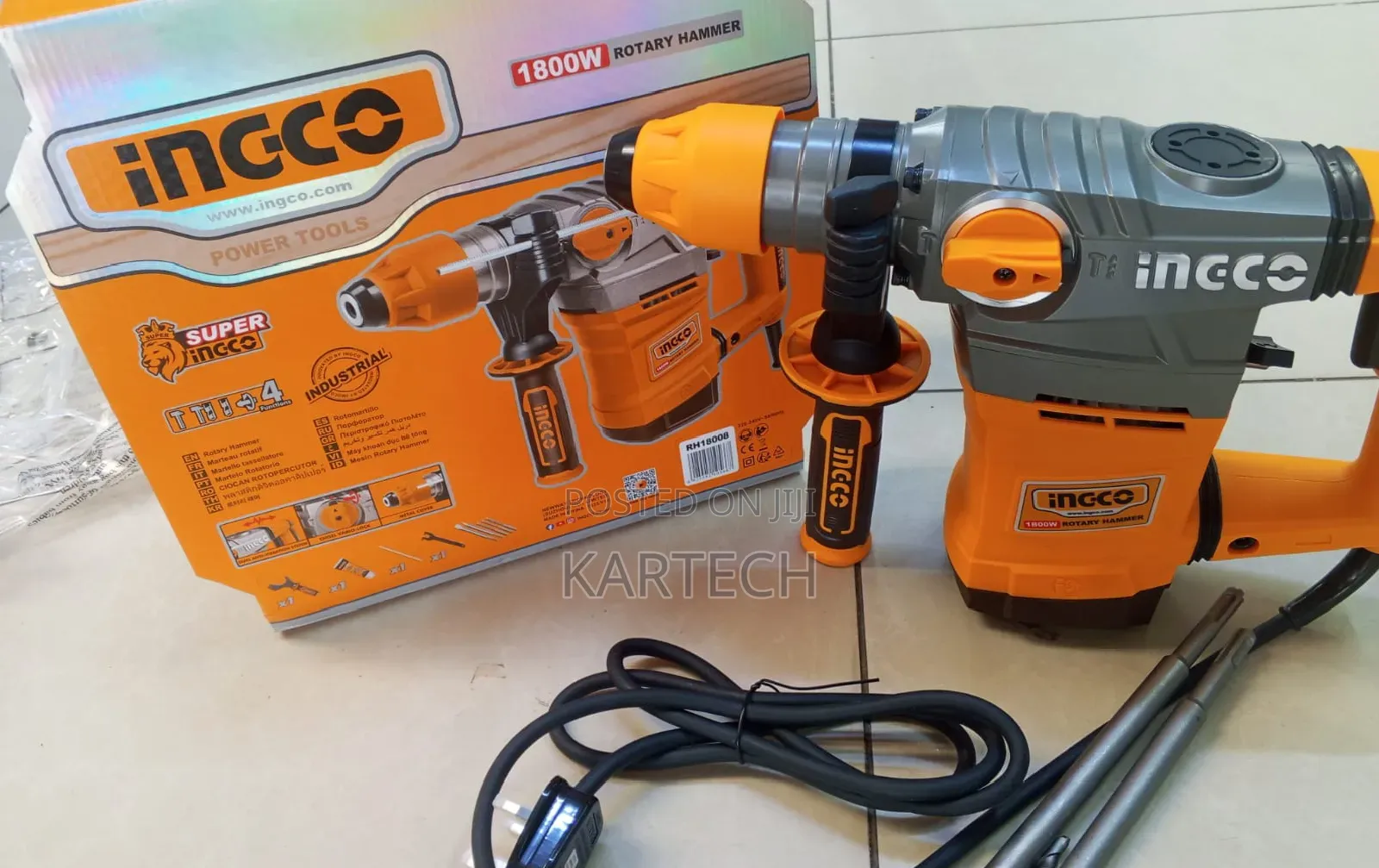 Ingco Rh18008 1800w Electric Rotary Hammer