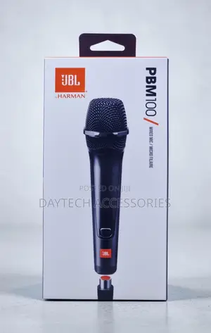 This Is a JBL Pbm100 Wired Dynamic Vocal Microphone in a Black Color.