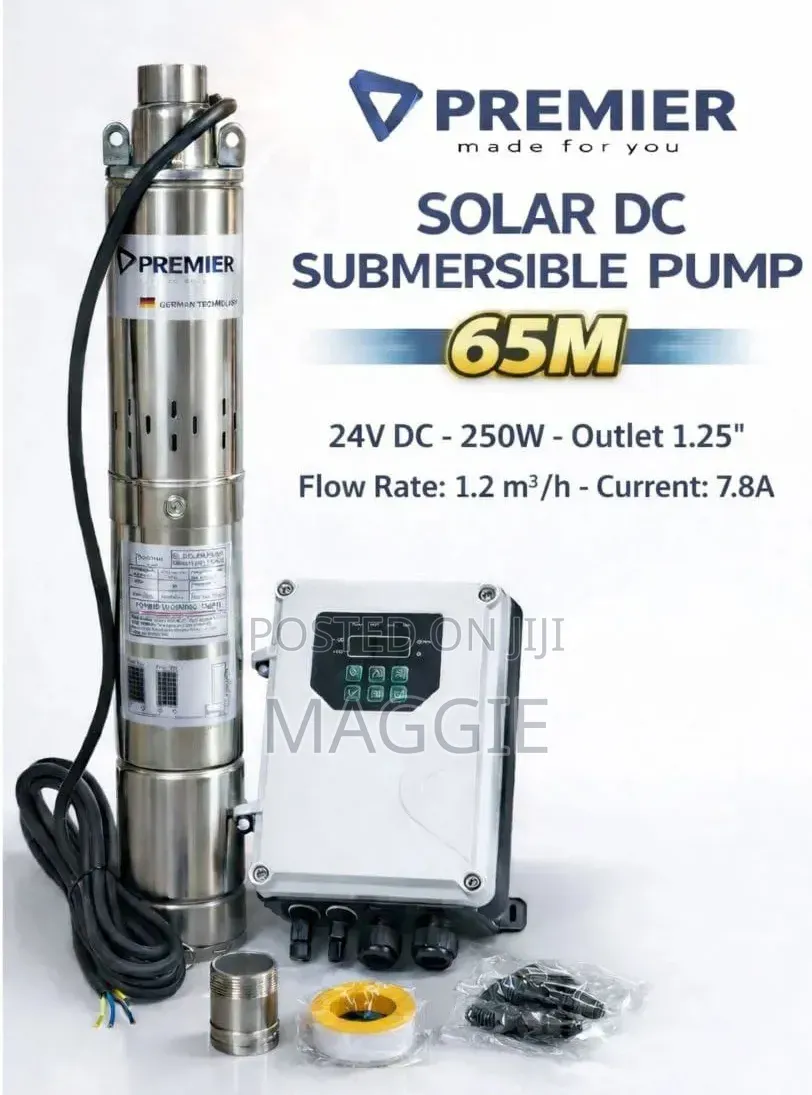 Premier Solar Dc Submersible Pump 65w