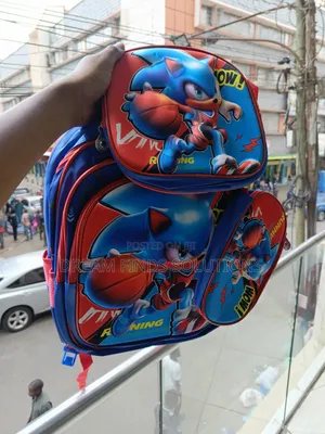 3 in 1 Sonic Themed Kids Bags