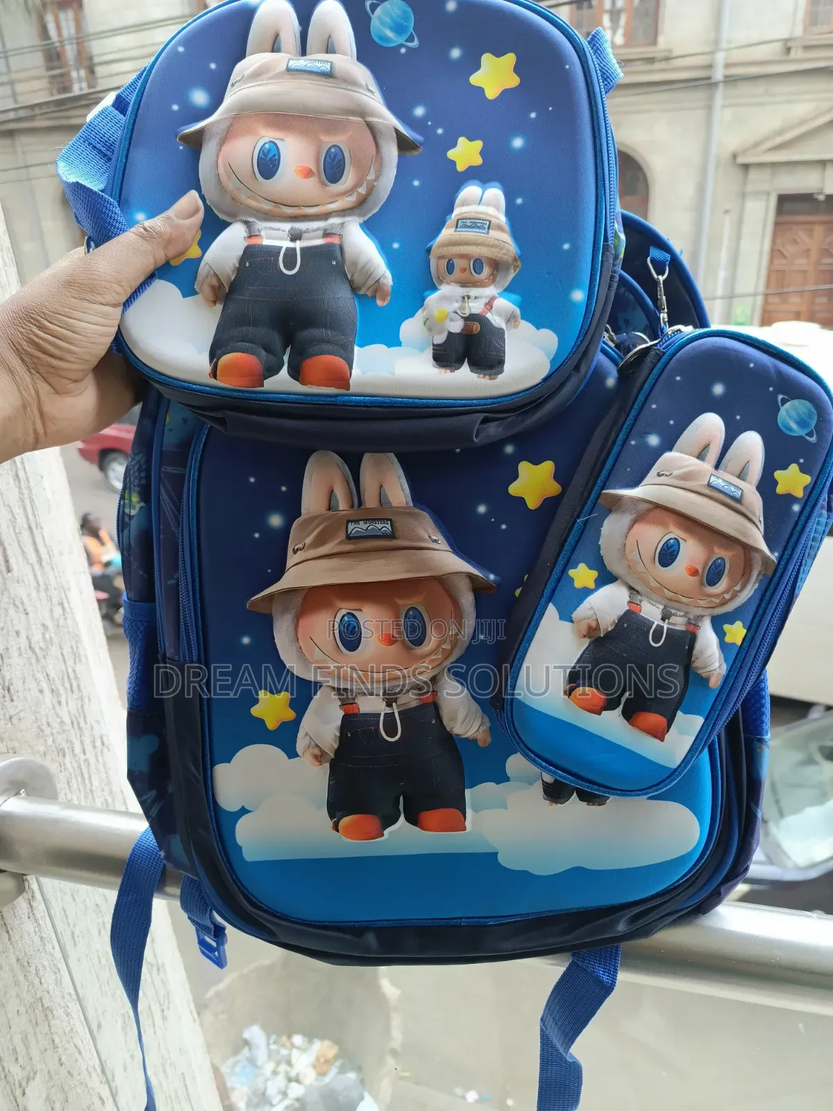 Blue 3d 3in1 School Bags
