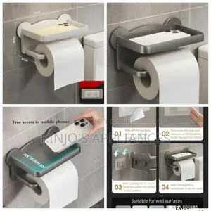 Punch Free Toilet Tissue Holder