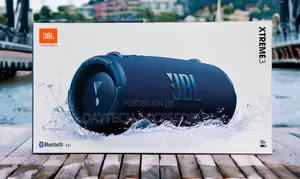 This Is a JBL Xtreme 3 Portable Bluetooth Speaker in Blue.