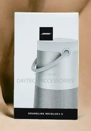 This Is a Bose Soundlink Revolve+ Ii Bluetooth Speaker in Silver.