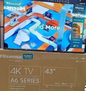 Hisense 43” A6 Uhd Smart Tv – Crystal Clear Entertainment