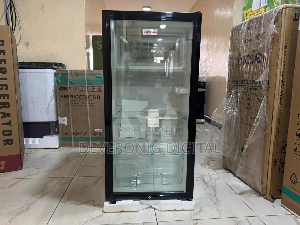 Premier 165l Showcase Fridge With Glass Door
