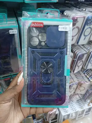 iPhone 13 Pro Max Blue Armor-Style Case