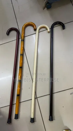 Wooden Sticks With A Curved Handle