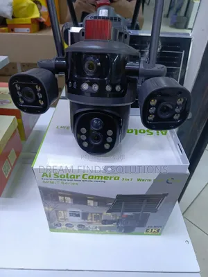 3 in 1 CCTV Camera With Solar Panel