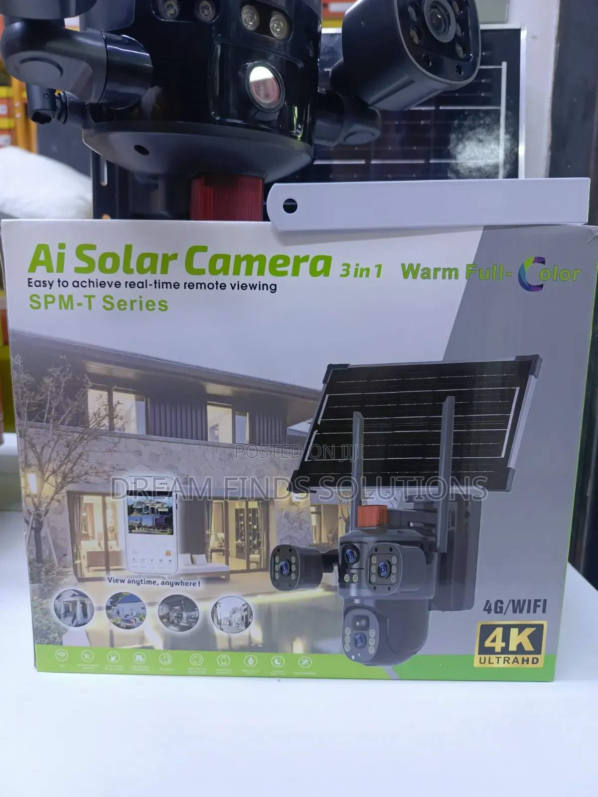  Resolution 3in1 Ai Solar Powered Realtime Camera
