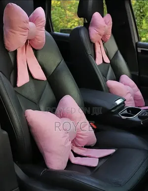 Luxury Bow Car Seat Cushion Set- {Pair}