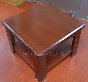 Coffee Table; Saulitee Square Mahogany Coffee Table