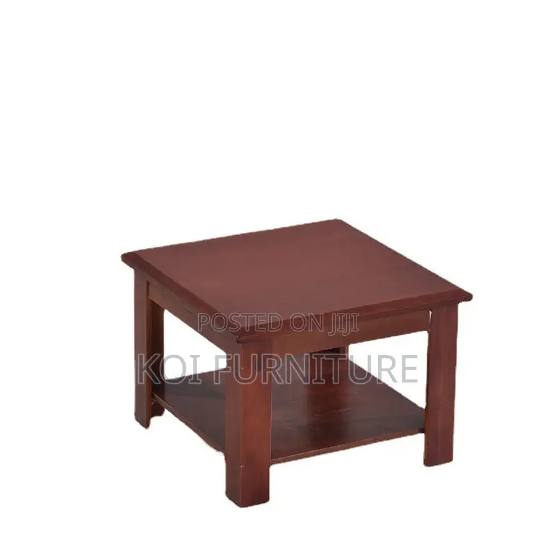 Coffee Table; Saulitee Square Mahogany Coffee Table