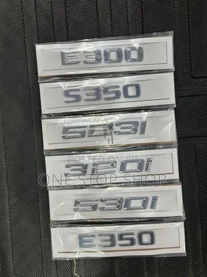 Mercedes BMW Trunk Different Emblem and Badges