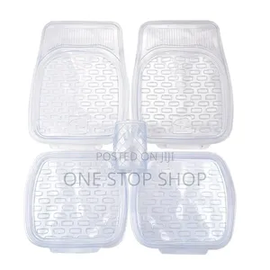 5pc Clear Non Slip Design,Easy Clean Car Floor Mats