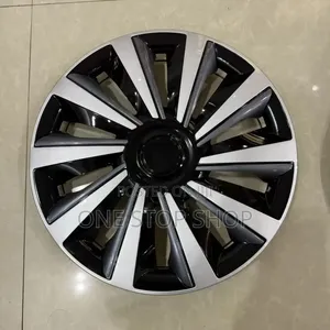 15" Black Silly Finish Spoke Like Design Wheel Caps 4pc Set
