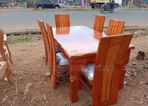 Solid Vanish 6-Seater Vanish Dinning Table