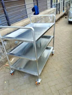Triple Layer Stainless Steel Commercial Restaurants Trolley