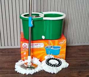 360° Urk Magic Metallic Spin Mop + Extra Mop Head