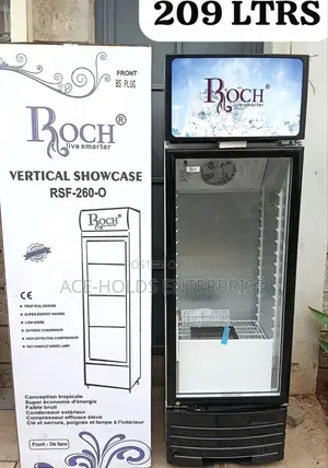 209 Litres - Roch Vertical Showcase Model RSF-260-O Chiller Fridge