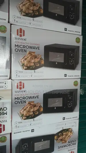 20 Litres Manual Control - 5 Settings Hanmac Microwave Oven (Black)