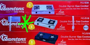 2 Burner (Rg/518) Ramtons Gas Stove Cooker Stainless - New