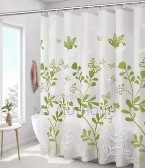 Floral Minimalist PVC Shower Curtains