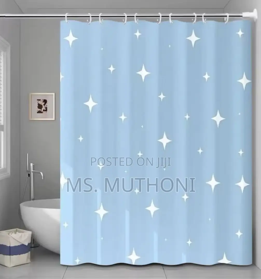 Floral Minimalist PVC Shower Curtains
