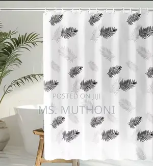 Floral Minimalist PVC Shower Curtains