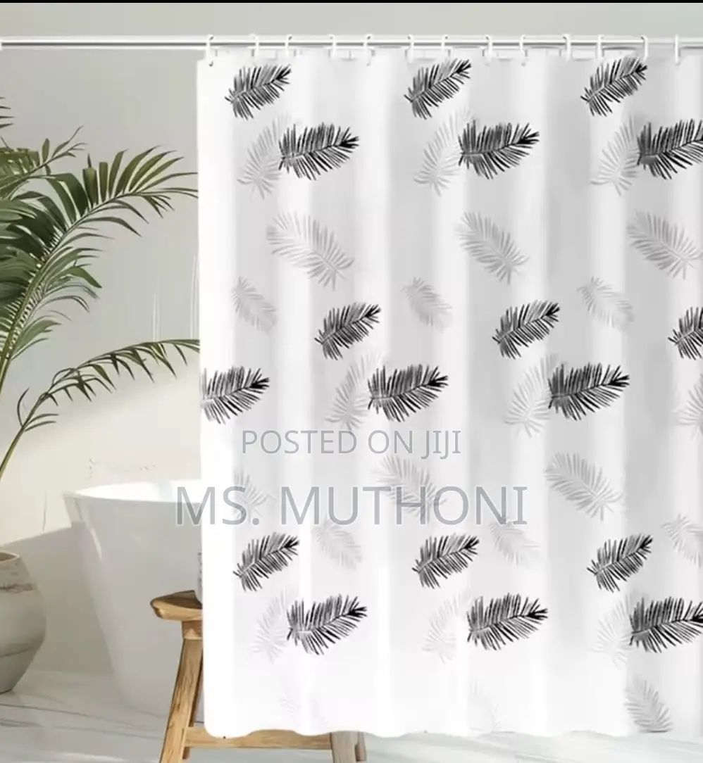 Floral Minimalist PVC Shower Curtains