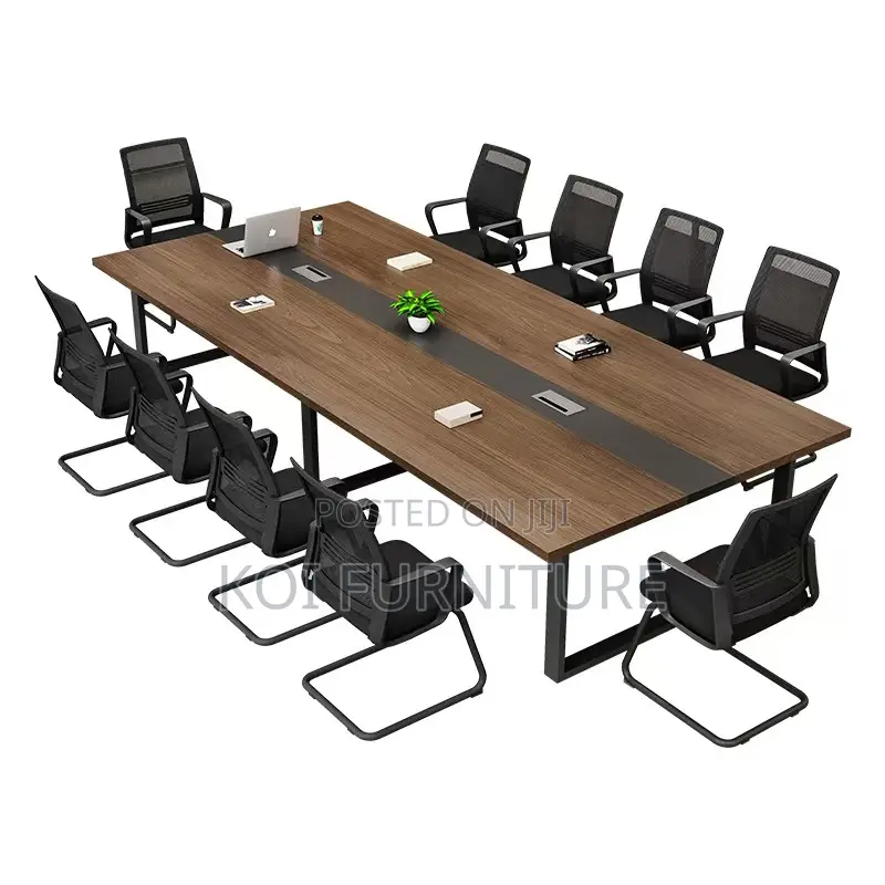 Office Table : 2.4-Meter Modern Office Boardroom Table,