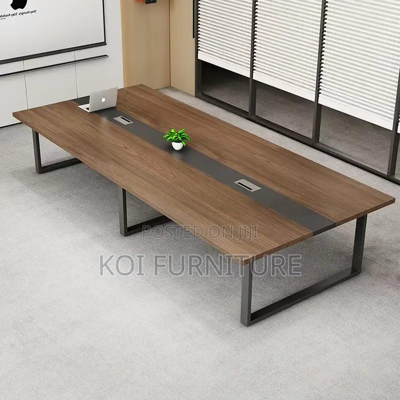 Office Table : 2.4-Meter Modern Office Boardroom Table,