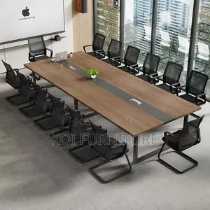 Office Table : 2.4-Meter Modern Office Boardroom Table,