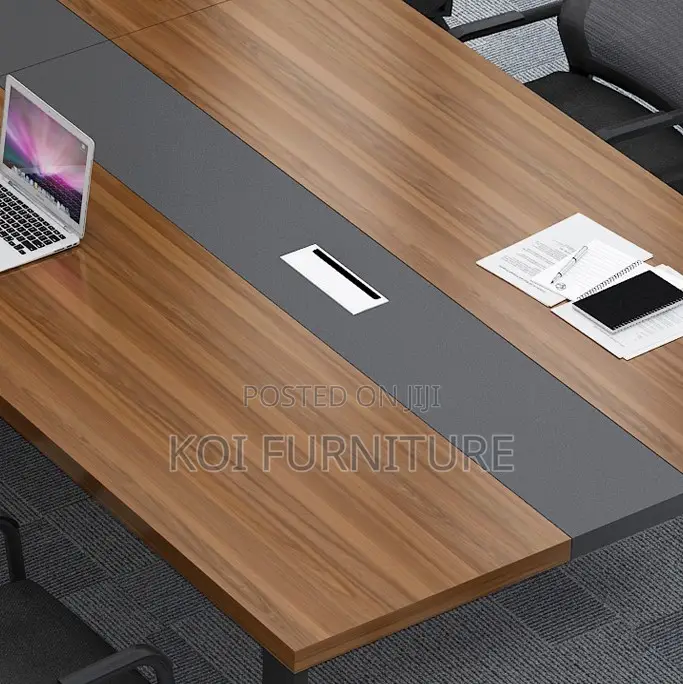 Office Table : 2.4-Meter Modern Office Boardroom Table,