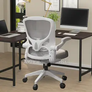 Office Chair : Muxx.Stil White Ergonomic Desk Chair