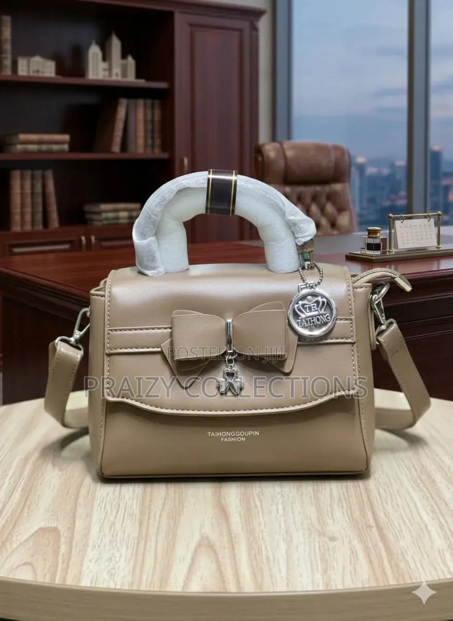 Elegant Bow-Detail Structured Handbags